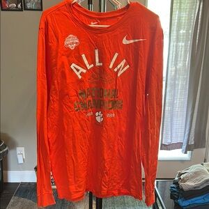 Nike Orange All In National Champions Shirt